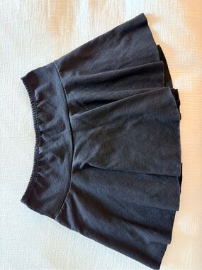 American Apparel Black Mini Skater Skirt